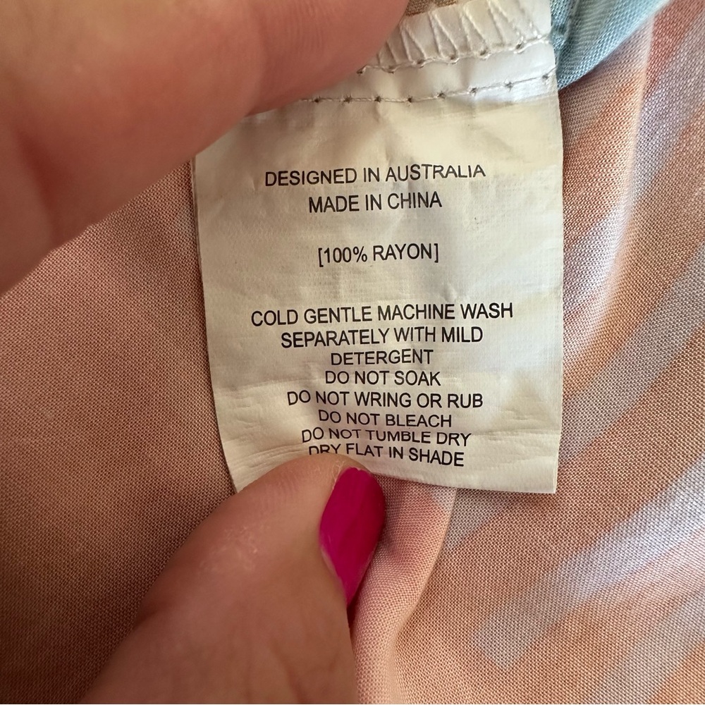 Abel The Label Tiered Patchwork Maxi Dress Multic… - image 5